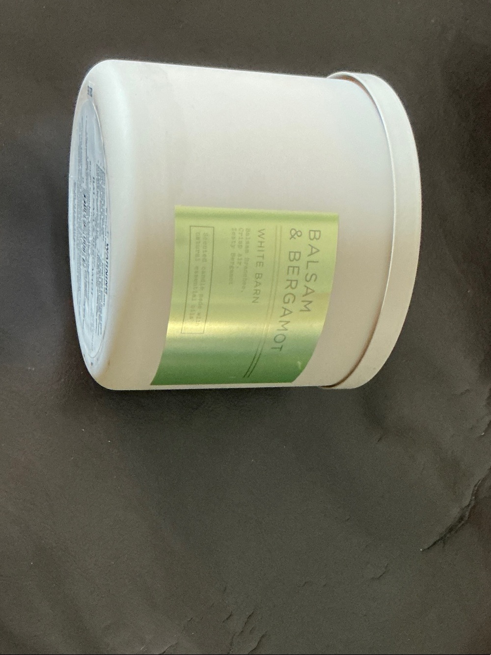 White Barn Balsam & Bergamot Body Cream — Green and White